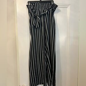 Striped flowy pants